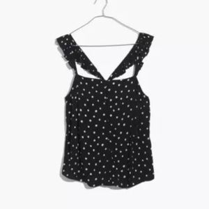 MADEWELL Polka Dot Ruffle Cami